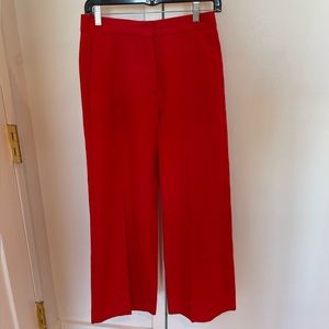 Sandro Women’s Size 38 Red Wide Legged Pants Trousers